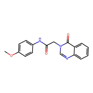 3(4H)-Quinazolineacetamide, N-(4-methoxyphenyl)-4-oxo- structure