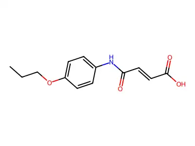 4-Oxo-4-(4-propoxyanilino)but-2-enoic acid structure