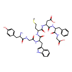 Tyrosyl-glycyl-tryptophyl-methionyl-aspartyl-phenylalanyl-glycine structure