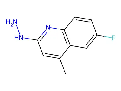 (6-Fluoro-4-methylquinolin-2-yl)hydrazine structure