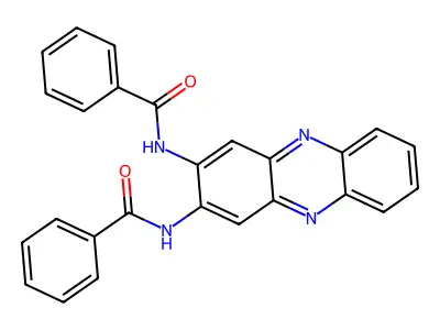 Benzamide, N,N'-2,3-phenazinediylbis- structure