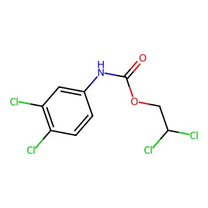 Carbamic acid, (3,4-dichlorophenyl)-, 2,2-dichloroethyl ester structure