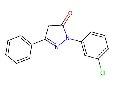 2-(3-Chlorophenyl)-5-phenyl-2,4-dihydro-3H-pyrazol-3-one structure