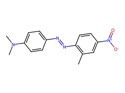 N,N-dimethyl-4-[(2-methyl-4-nitrophenyl)diazenyl]aniline structure