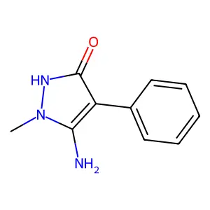 5-amino-1-methyl-4-phenyl-1H-pyrazol-3-ol structure