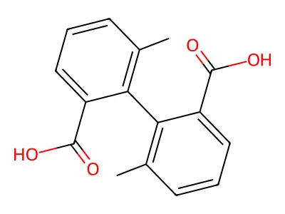 6,6'-二甲基联苯-2,2'-二甲酸 structure