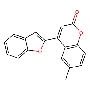 4-(1-Benzofuran-2-yl)-6-methylchromen-2-one structure