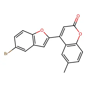 4-(5-Bromo-1-benzofuran-2-yl)-6-methylchromen-2-one structure