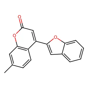 4-(1-benzofuran-2-yl)-7-methyl-2H-chromen-2-one structure