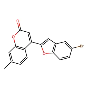 4-(5-bromobenzofuran-2-yl)-7-methyl-2H-chromen-2-one structure