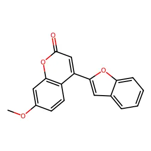 4-(1-Benzofuran-2-yl)-7-methoxychromen-2-one structure