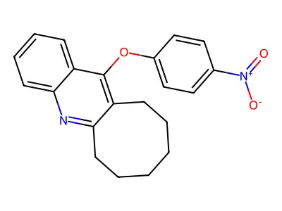 Cycloocta(b)quinoline, 6,7,8,9,10,11-hexahydro-12-(4-nitrophenoxy)- structure