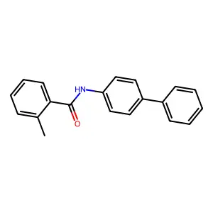 2-methyl-N-(4-phenylphenyl)benzamide structure