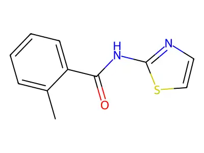 2-methyl-N-(1,3-thiazol-2-yl)benzamide structure