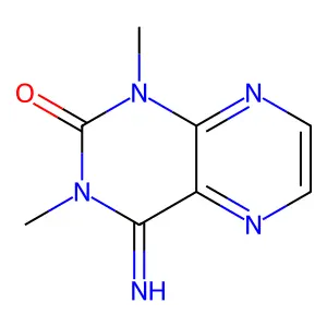 4-imino-1,3-dimethyl-3,4-dihydro-2(1H)-pteridinone structure