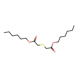 Dihexyl thiodiglycollate structure