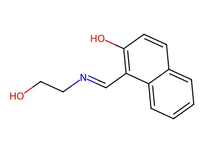 1-((2-Hydroxyethyl)iminomethyl)-2-naphthol structure
