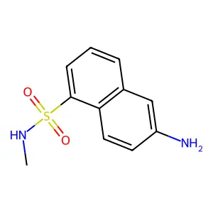 6-氨基-N-甲基萘-1-磺酰胺 structure