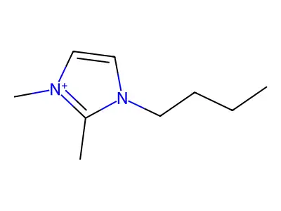 1-Butyl-2,3-dimethylimidazolium structure