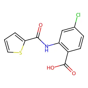 4-Chloro-2-[(thiophene-2-carbonyl)-amino]-benzoic acid structure
