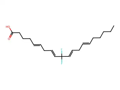 10,10-Difluoroarachidonic acid structure
