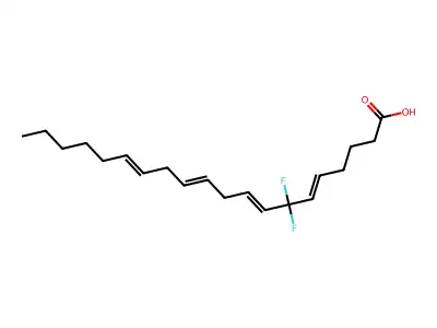 7,7-二氟二十碳-5,8,11,14-四烯酸 structure