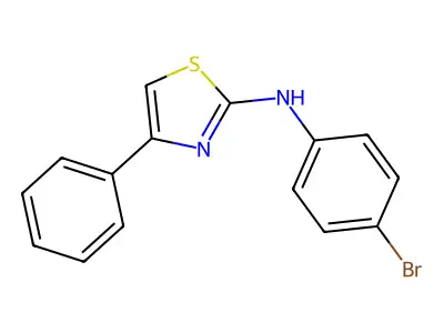 N-(4-Bromophenyl)-4-phenylthiazol-2-amine structure