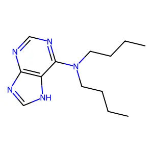 N,N-dibutyl-7H-purin-6-amine structure
