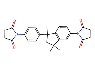 1-{1-[4-(2,5-二氧代吡咯烷-1-基)苯基]-1,3,3-三甲基-2,3-二氢-1H-茚-5-基}吡咯烷-2,5-二酮 structure