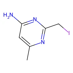 2-(Iodomethyl)-6-methylpyrimidin-4-amine structure