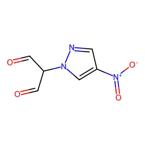 (4-nitro-1H-pyrazol-1-yl)propanedial structure