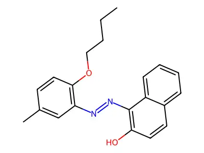 1-[(E)-(2-butoxy-5-methylphenyl)diazenyl]naphthalen-2-ol structure