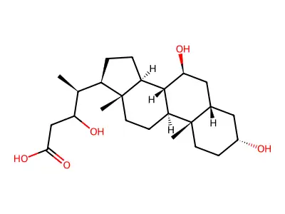 (3alpha,5beta,7beta)-3,7,22-Trihydroxycholan-24-oic Acid structure