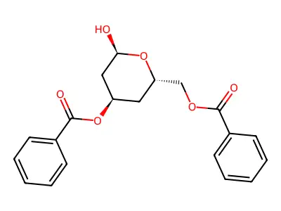 3,6-Di-O-benzoyl-2,4-dideoxyhexopyranose structure