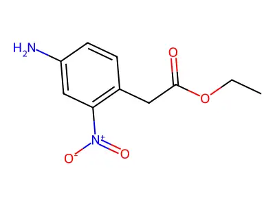 Ethyl 2-(4-amino-2-nitrophenyl)acetate structure