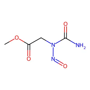 N-Methoxycarbonylmethyl-N-nitrosourea structure