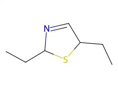 3-Thiazoline, 2,5-diethyl- structure
