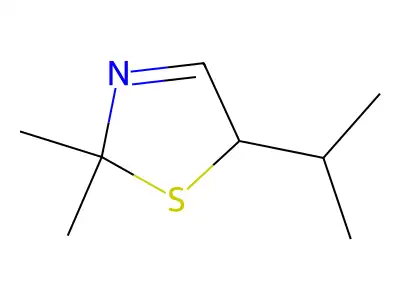 2,2-Dimethyl-5-(propan-2-yl)-2,5-dihydro-1,3-thiazole structure