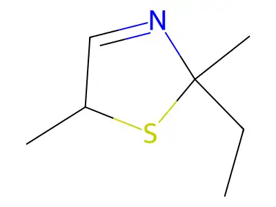 3-Thiazoline, 2,5-dimethyl-2-ethyl- structure