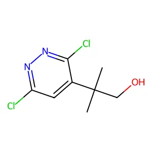 4-Pyridazineethanol, 3,6-dichloro-beta,beta-dimethyl- structure
