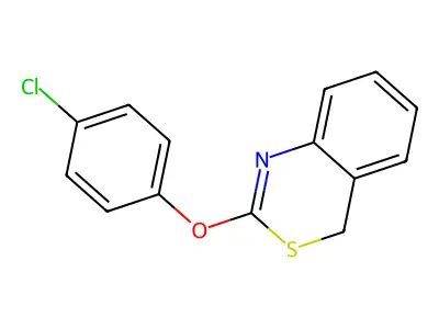 2-(4-chlorophenoxy)-4H-3,1-benzothiazine structure