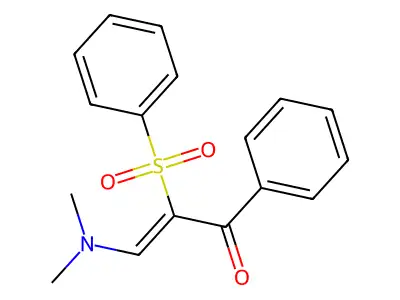 2-(Benzenesulfonyl)-3-(dimethylamino)-1-phenylprop-2-en-1-one structure