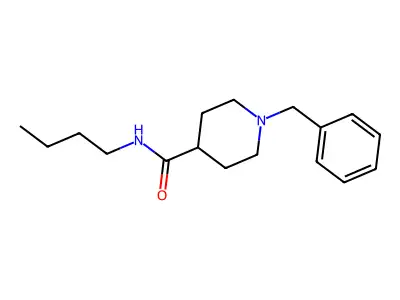 1-benzyl-N-butylpiperidine-4-carboxamide structure