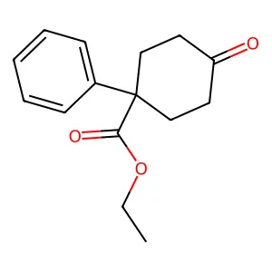 Ethyl 4-oxo-1-phenylcyclohexanecarboxylate structure