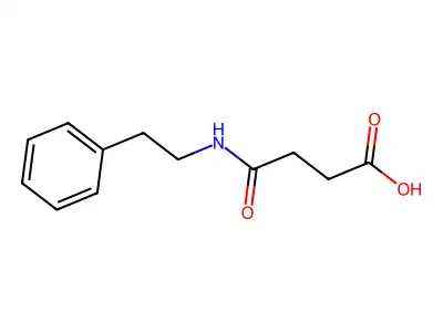 3-[(2-Phenylethyl)carbamoyl]propanoic acid structure