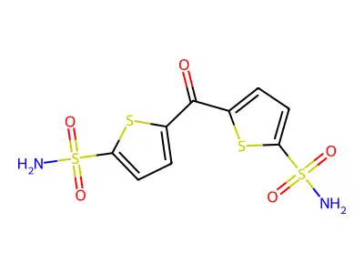 2-Thiophenesulfonamide, 5,5'-carbonylbis- structure