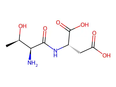 2-[(2-Amino-3-hydroxybutanoyl)amino]butanedioic acid structure