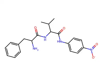 D-Phe-Val-p-nitroanilide structure