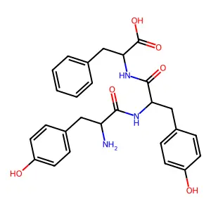 Tyrosyl-tyrosyl-phenylalanine structure