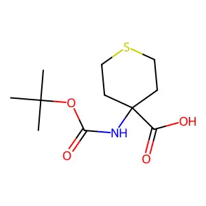 4-{[(Tert-butoxy)carbonyl]amino}thiane-4-carboxylic acid structure